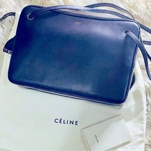 Celine side lock Napa tote